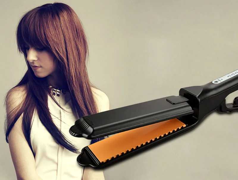 Do not harm straight hair straight hair iron corn fluffy pad straight hair salon powder mosaic plywood M241022