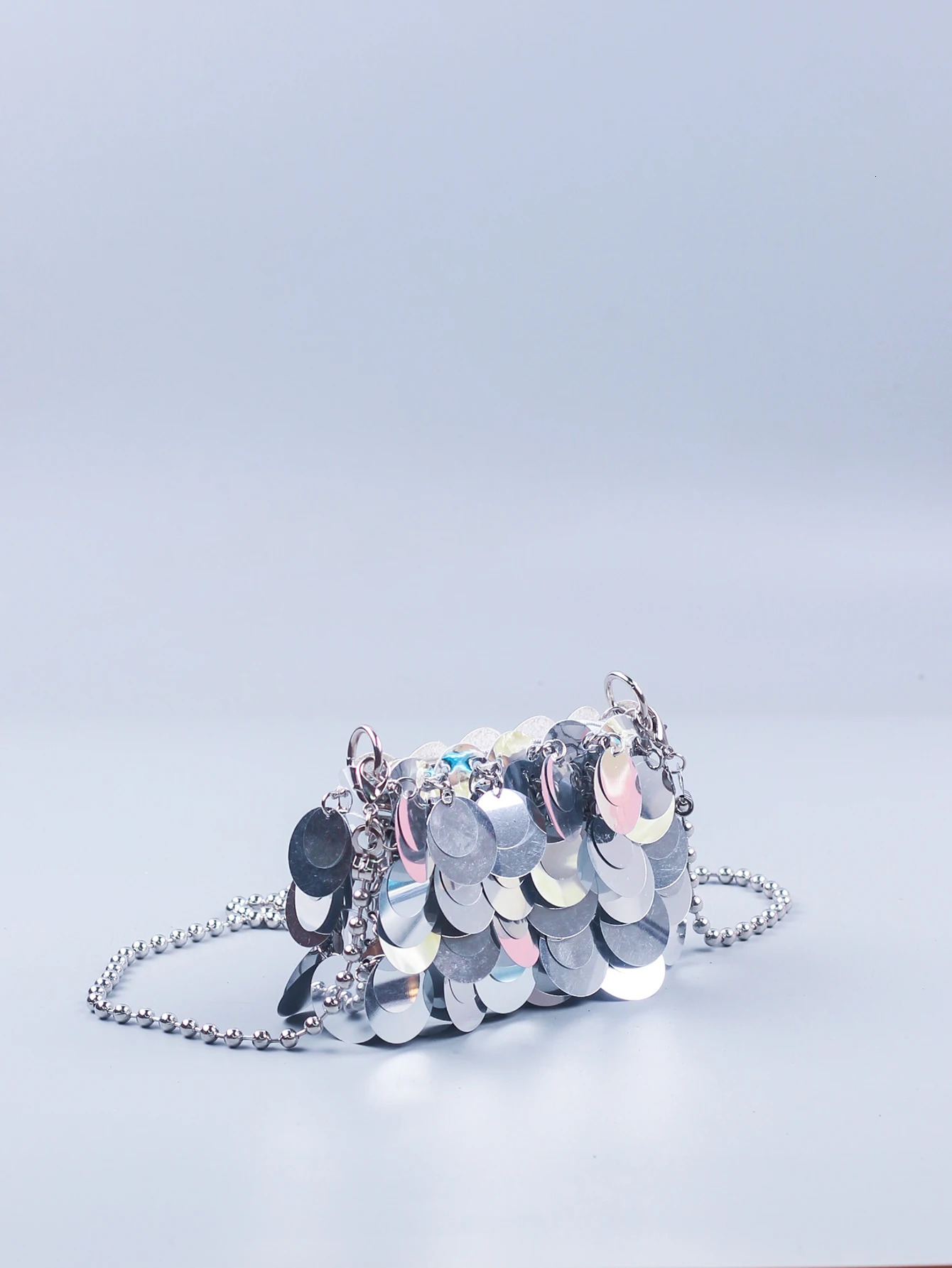 Internet Celebrity Same Style Womens Mobile Phone Bag with Shining Single Piece Shining Shoulder Cross Body Bag Chain 241023