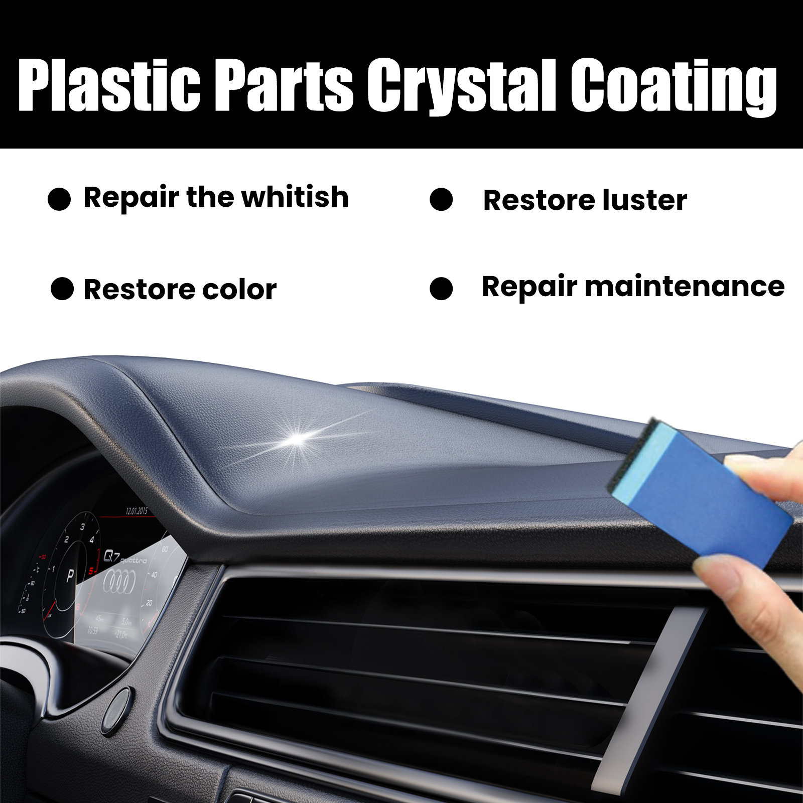 US stock Rayhong Plastic Retread coating Automotive interior instrument panel seat clean dust polishing maintenance coating