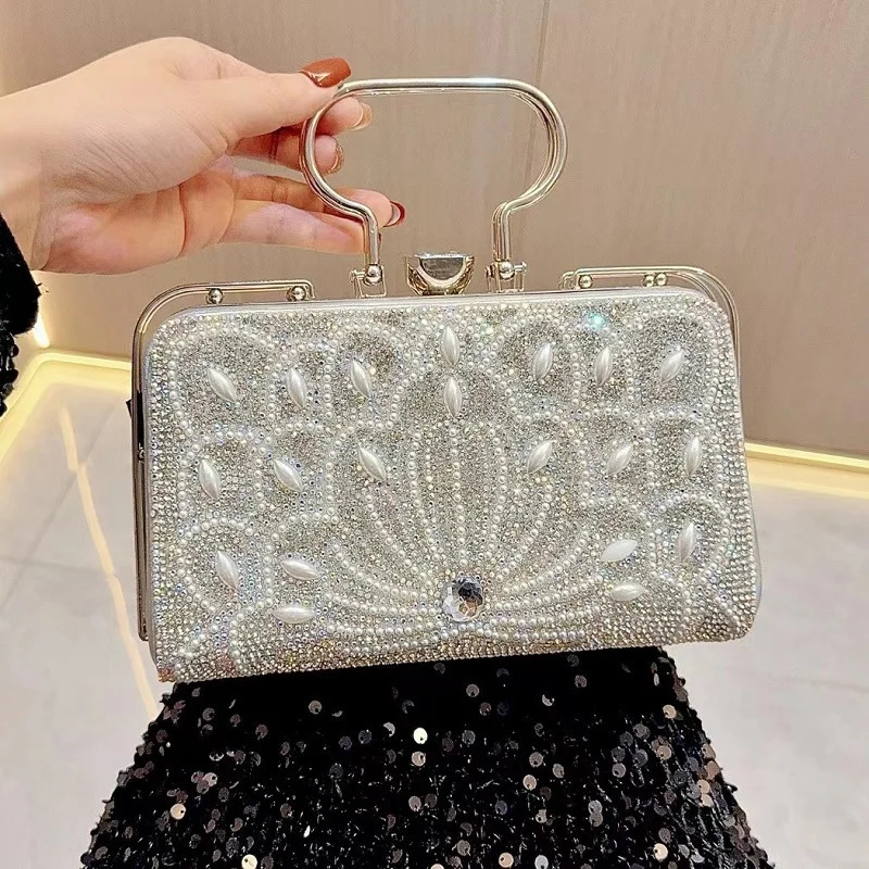 Party Banquet Bag Diamond Set Handbag Womens Wedding Handbag Shoulder Pendant Dinner Bag 241023