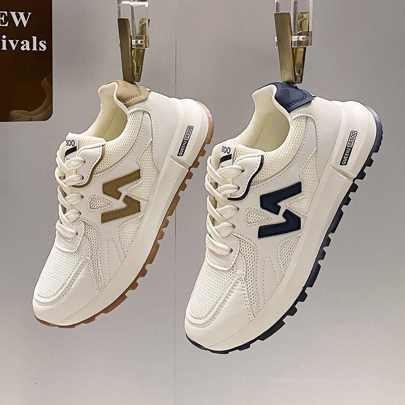 Sports for women in spring 2024 super popular versatile anti slip and casual womens with soft soles lightweight running white shoes