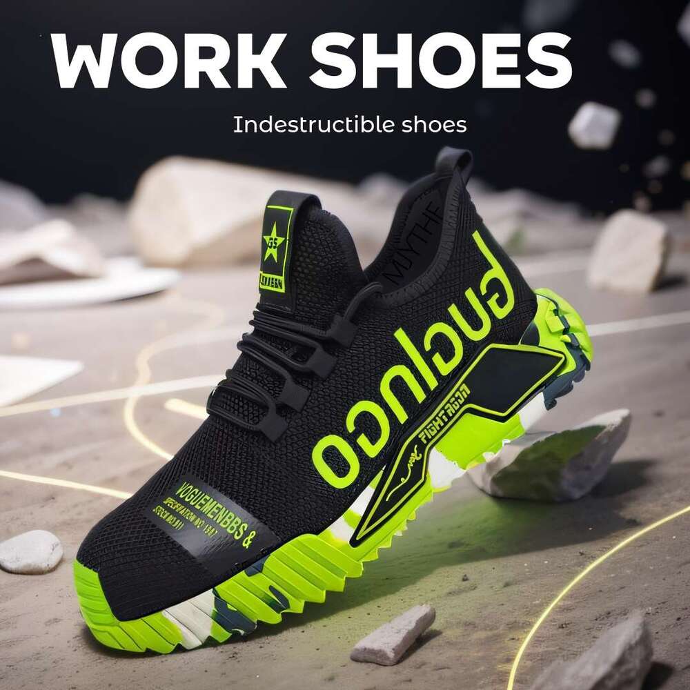 Puncture Proof Breathable Boots Anti-stab Safety Men Steel Toe Man Construction Work Shoes Male Sneaker nhggfre