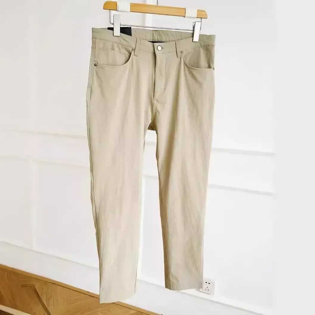 Lemon Men Classic Four-sided Springing Sweatpants Business Casual Tracksuit Pants for Men With Pockets Solid Color TrousersX241023