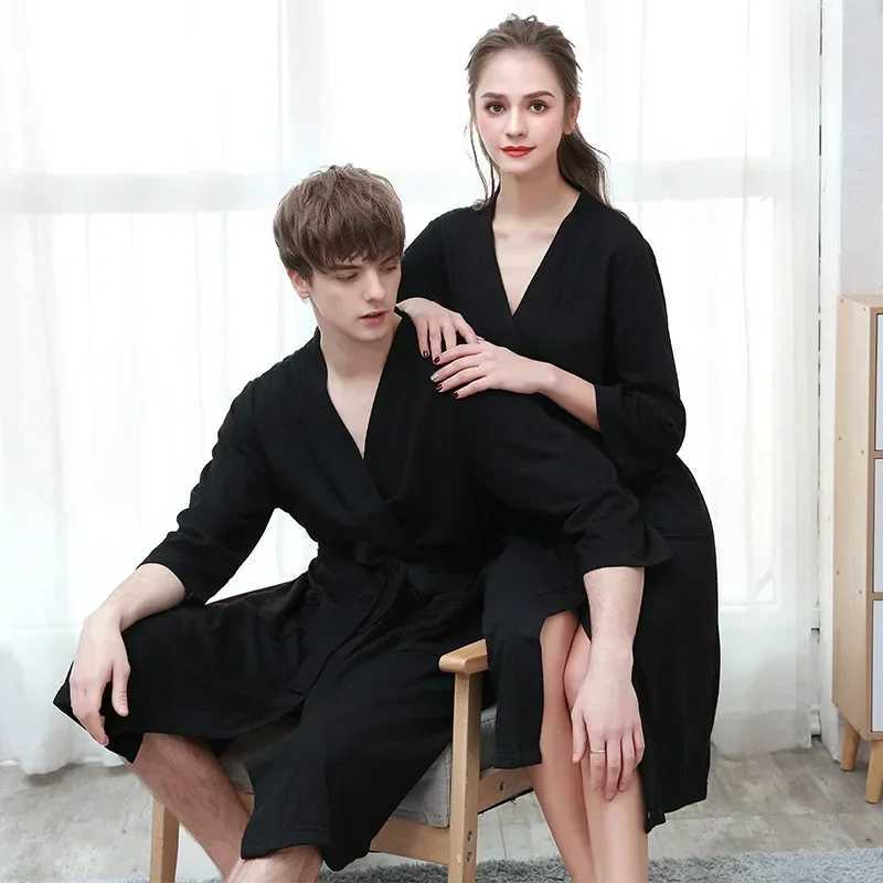Summer Hotel Hot Spring Bathrobe Single Bathrobe Womens Bathrobe Womens Pajamas Long Couple Loungewear W241023