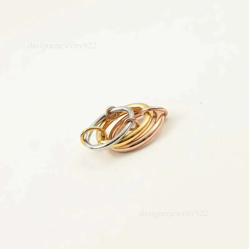 Designer Gold Sterling Silver Multi-Ring Set by Spinelli Kilcol - Elegant Mother's Jewelry with Halley Gemini Bands