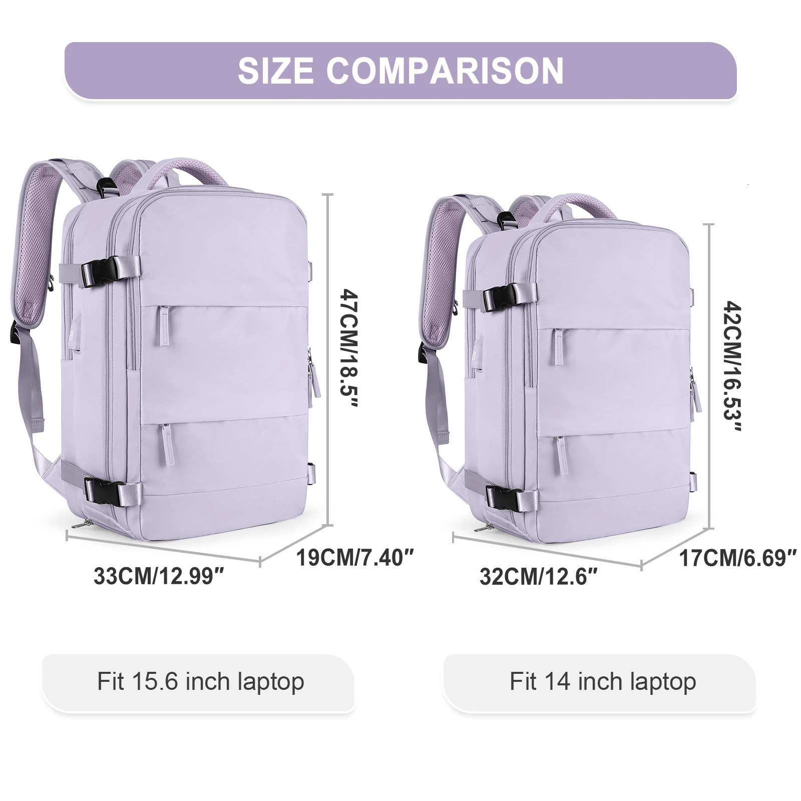Female travel backpack carry on backpack TSA approved laptop flight backpack university nurse bag leisure day bag 241023