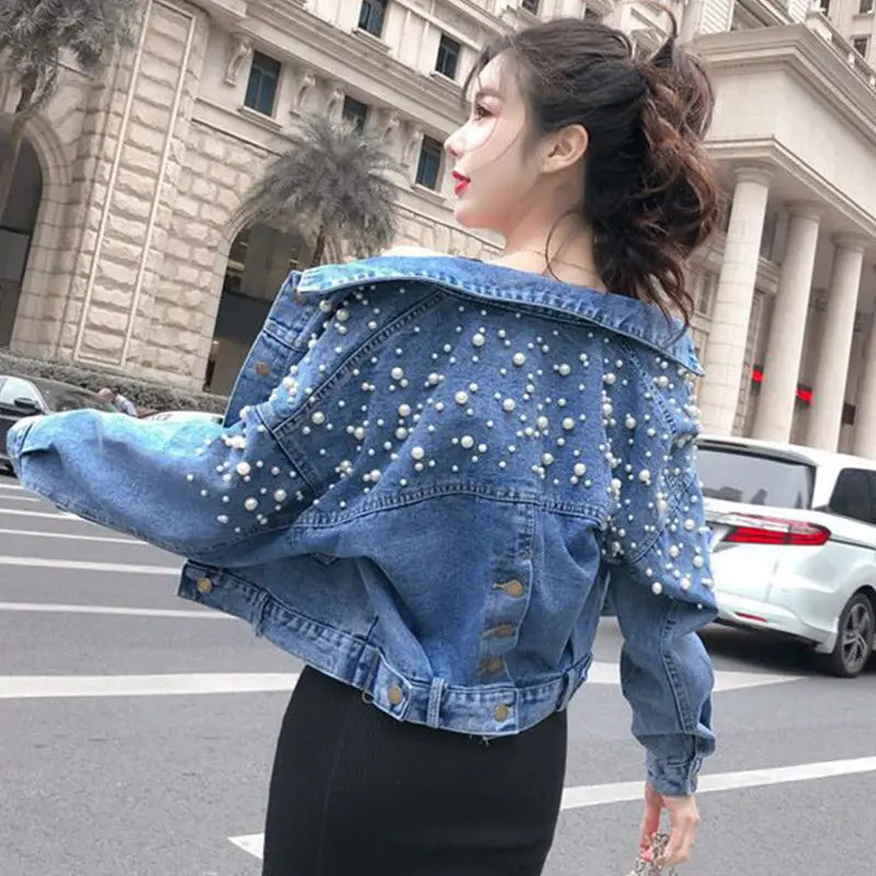 Mother Daughter Denim Jacket for Family Matching Clothes Outfits Mommy and Me Adult Baby Kids Blue Outwear CoatSpring Autumn 241022