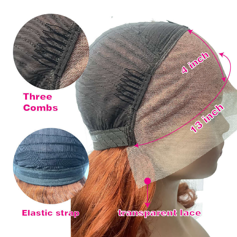 100% Vieamese Raw Hair Wigs 250 Density Ombre Double Drawn Bouncy Curly Loose Wave 13x4 HD Lace Front Glueless Wig Pre Plucked