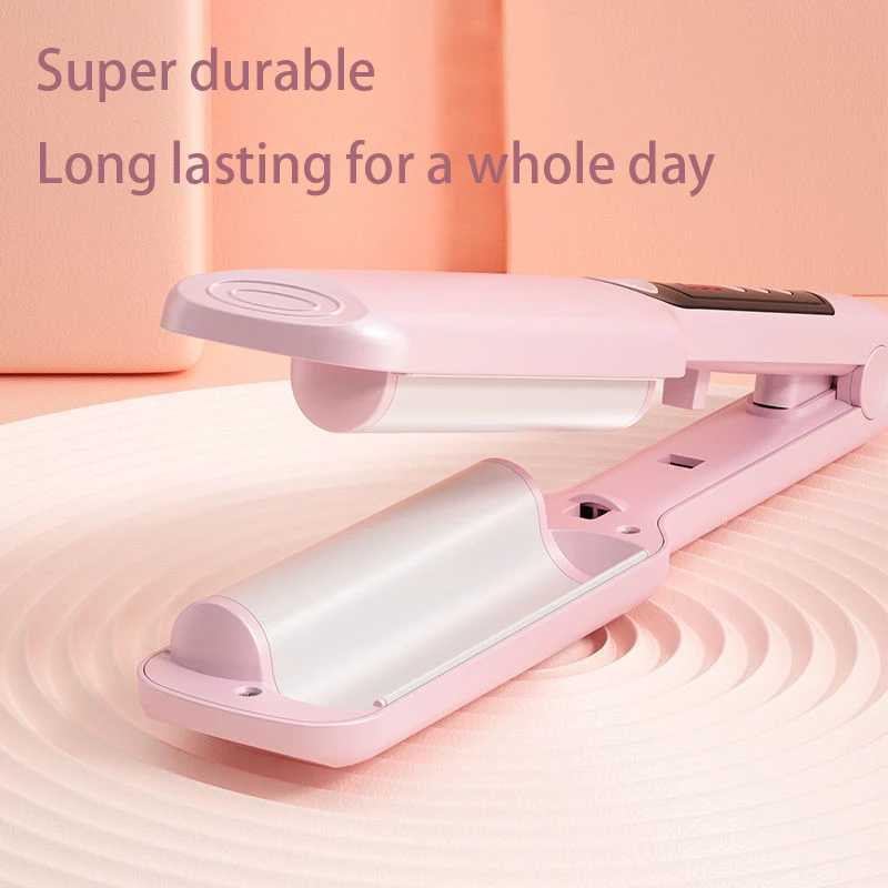 New Arrival 25mm corrugated Chicken rolls curler 2 barrels curler ceramic fast heating curler iron hair conditioner corrugated modeling tool Z241022