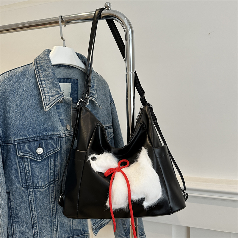 2025 Designer new autumn 3 2024 personalized niche women's backpack trendy tote capacity double shoulder casual large bag free shipping