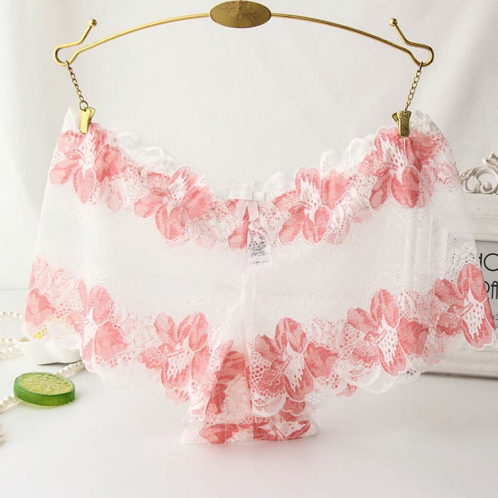 2025 New designer fashion underwear trend lace plaid underwear plus size seamless transparent boys shorts sexy hot pants