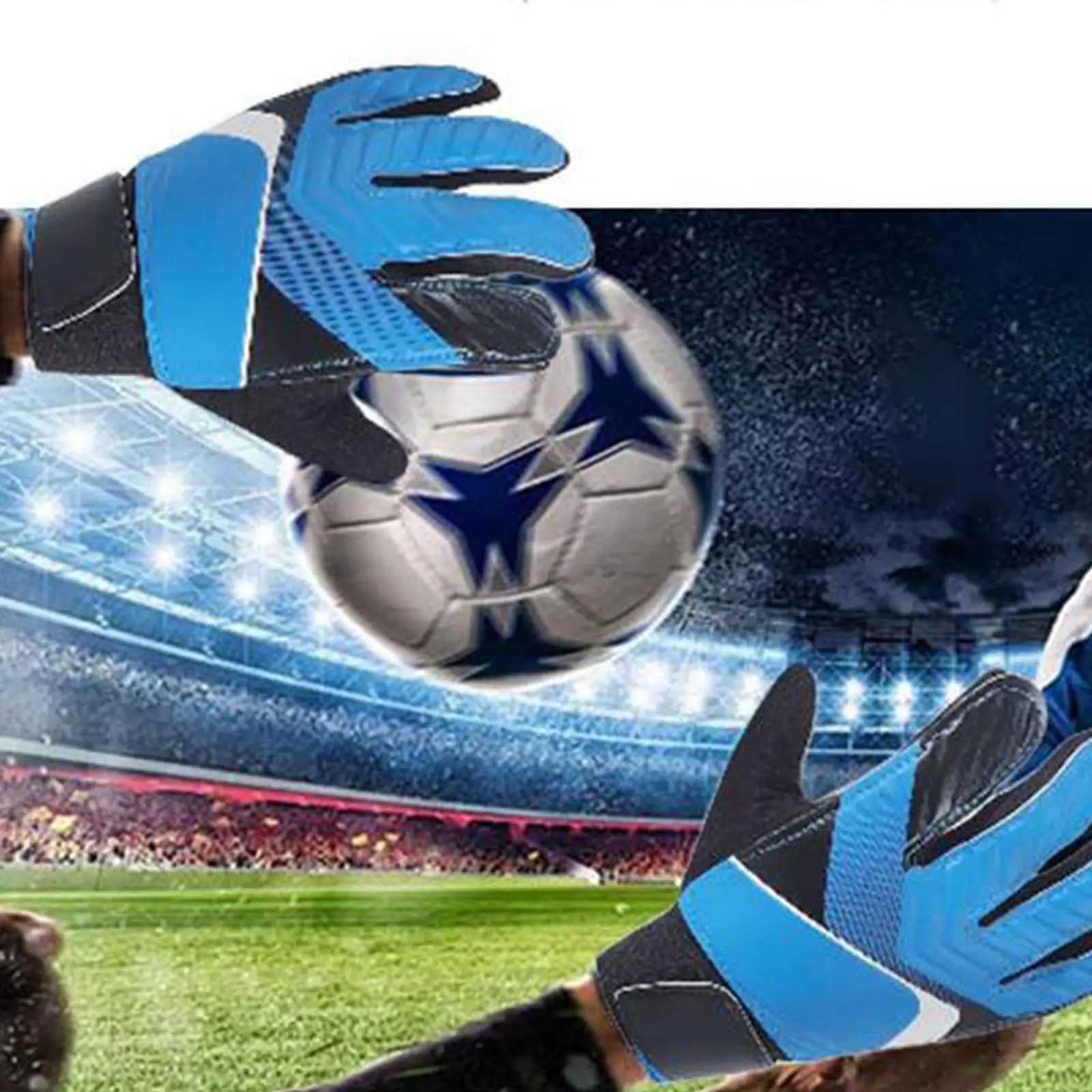 1 Pair Goalkeeper Gloves Nonslip Soccer Goalie Gloves for Ball Sports Football Game AccoriesXJ241023