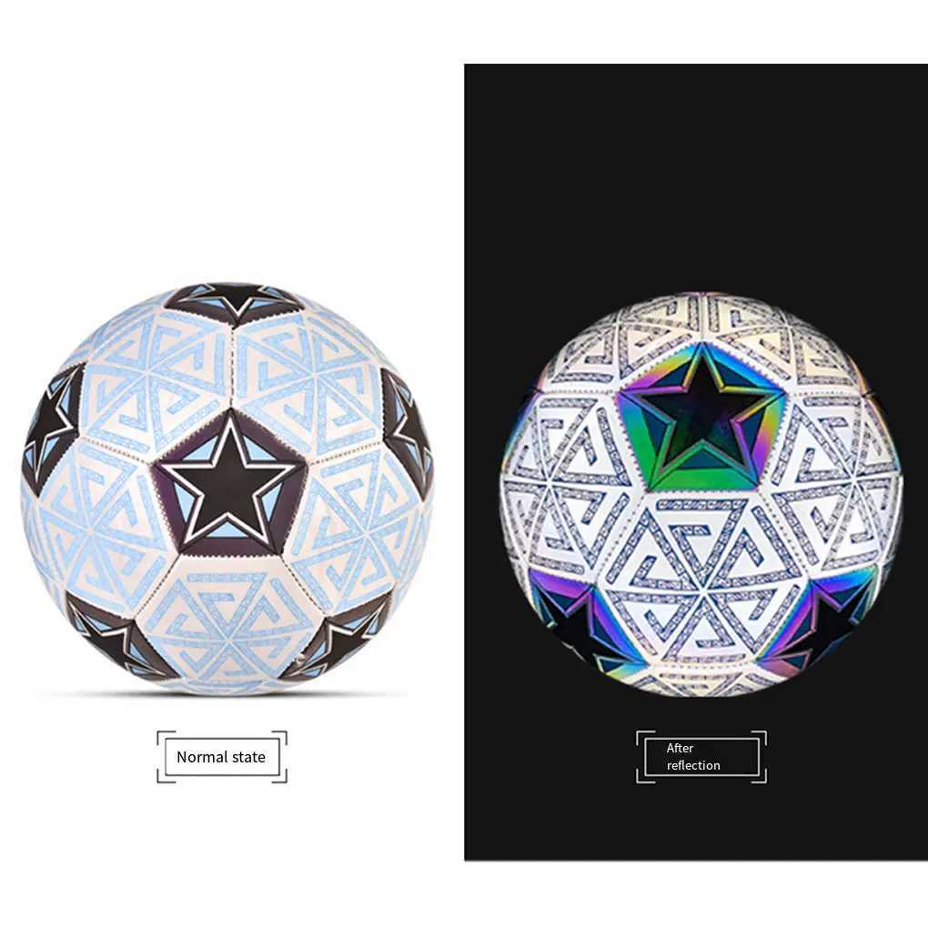PU ather Luminous Glowing Soccer Ball Profional Soccer Ball Standard Size 5 4 Football Competition Soccer Prure ProofXJ241023