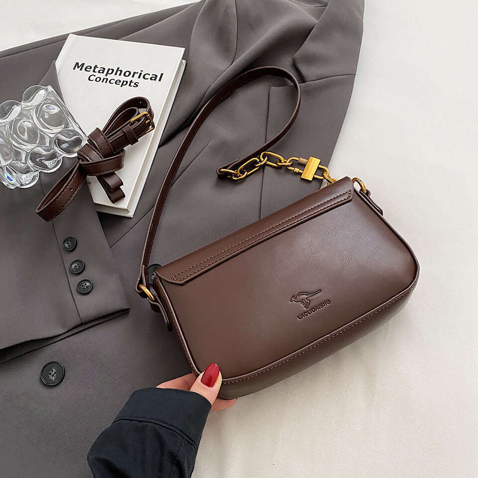 retro small Women's original fashion niche women's shoulder Senior handbag Underarm crossbody bag