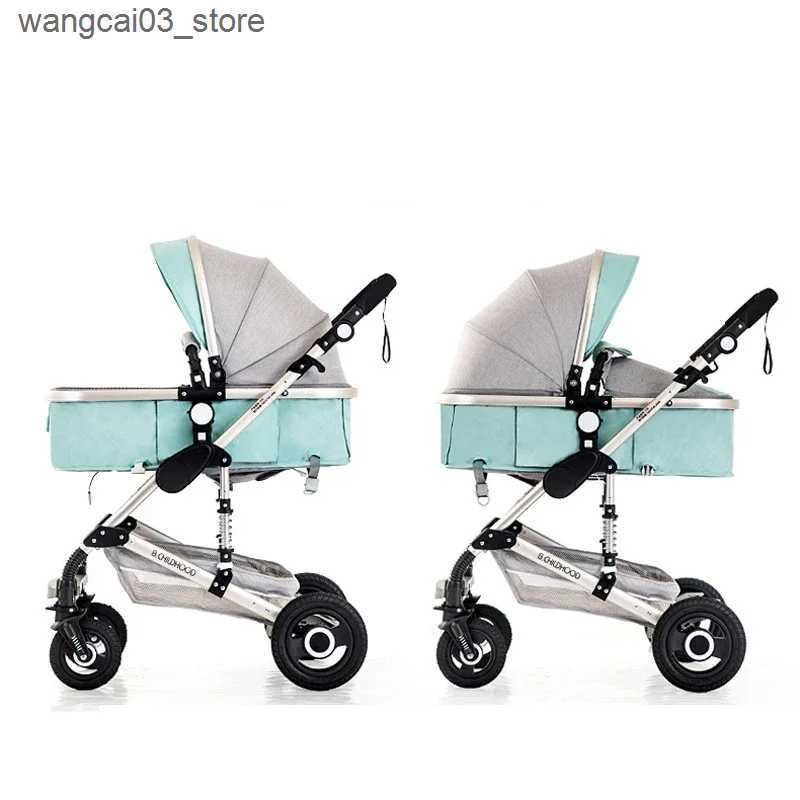 Strollers# baby stroller 3in1 Luxury High Landscape baby pram portable baby pushchair multifunctional Newborn Carriage double faced L240910