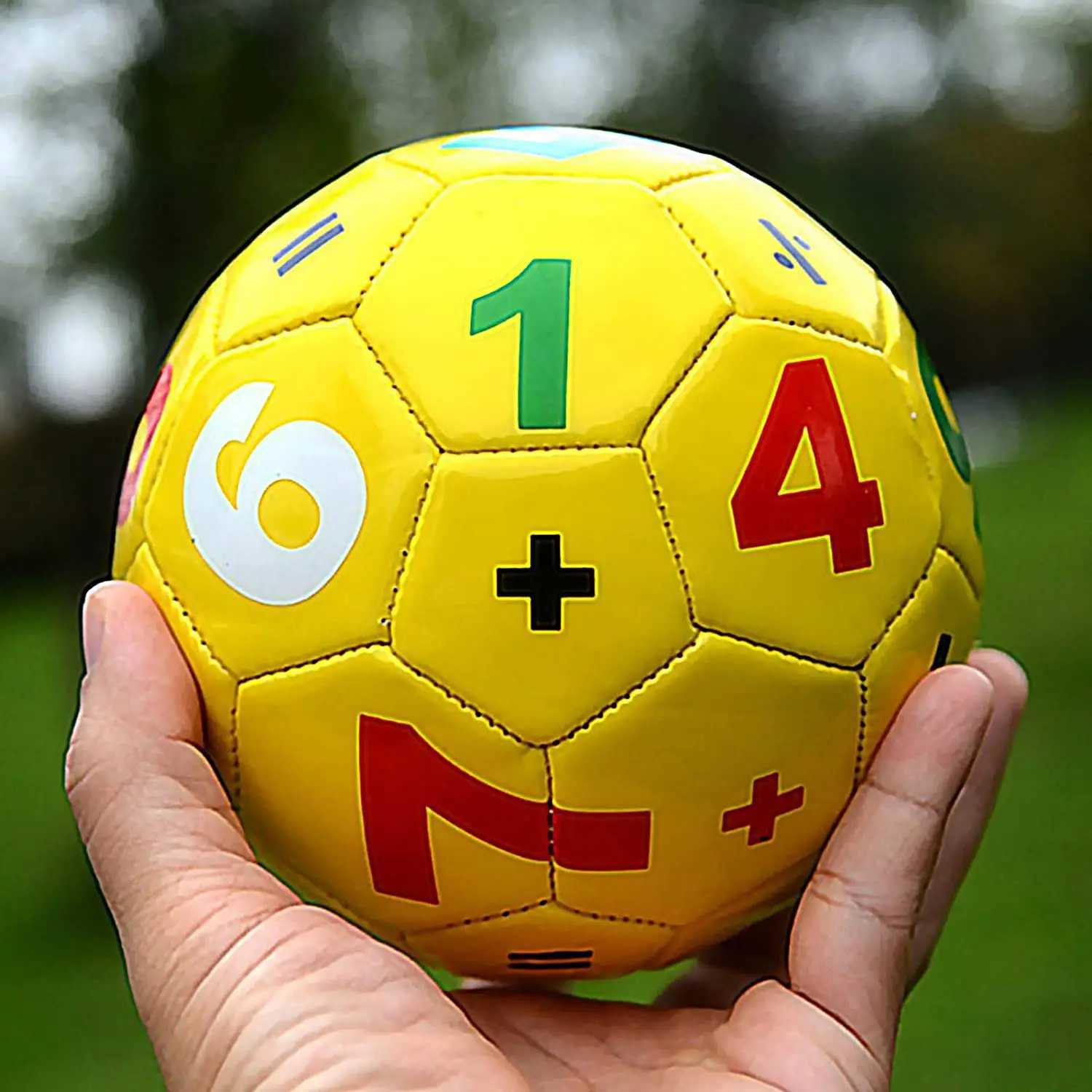 Soccer Ball Size 2 Yellow with Random tter and Number Suitab for Kids Toddr Boy Gift Training Practice 2-6 Years OldXJ241023