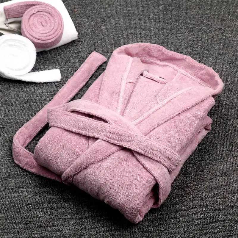 Mens Hoodie Mens Cotton Bridesmaid Long Sleeve Couple Mens Kimono Robe Plush Shawl Warm Mens Bathroom Coat Autumn W241023