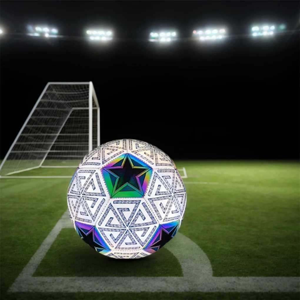 PU ather Luminous Glowing Soccer Ball Profional Soccer Ball Standard Size 5 4 Football Competition Soccer Prure ProofXJ241023