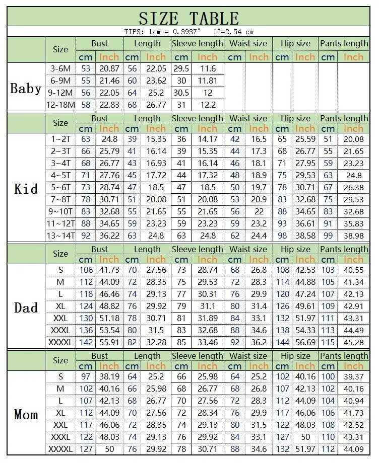 2024 Christmas Pajamas Family Father Mother Kids Girl Baby Top+pants Matching Outfits Clothes Set Xmas Pyjamas HomewearXJ241008