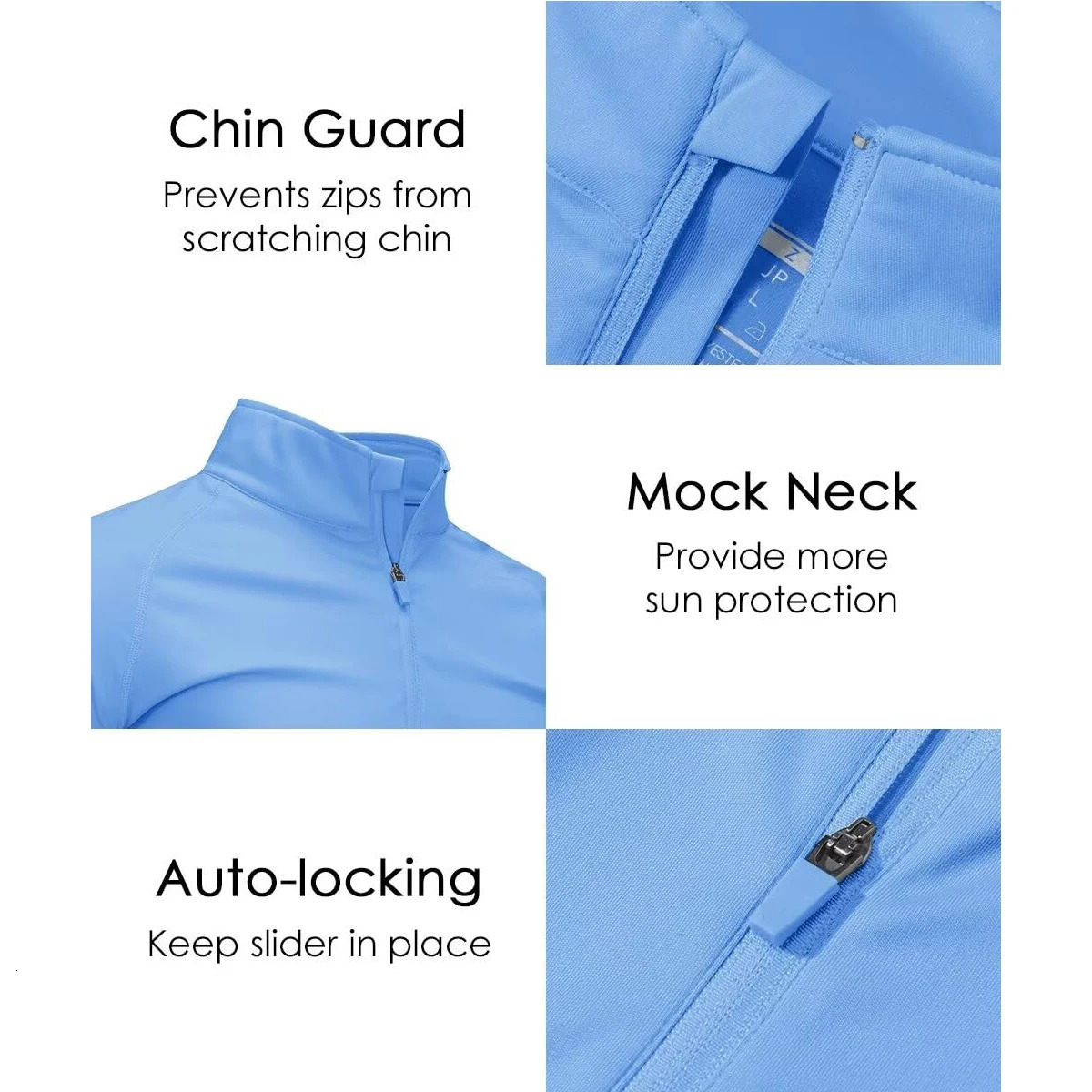 MAGCOMSEN Mens UV Protective Fishing T-shirt lightweight quick drying long sleeved zippered hiking shirt summer casual rash protection UPF50 241023