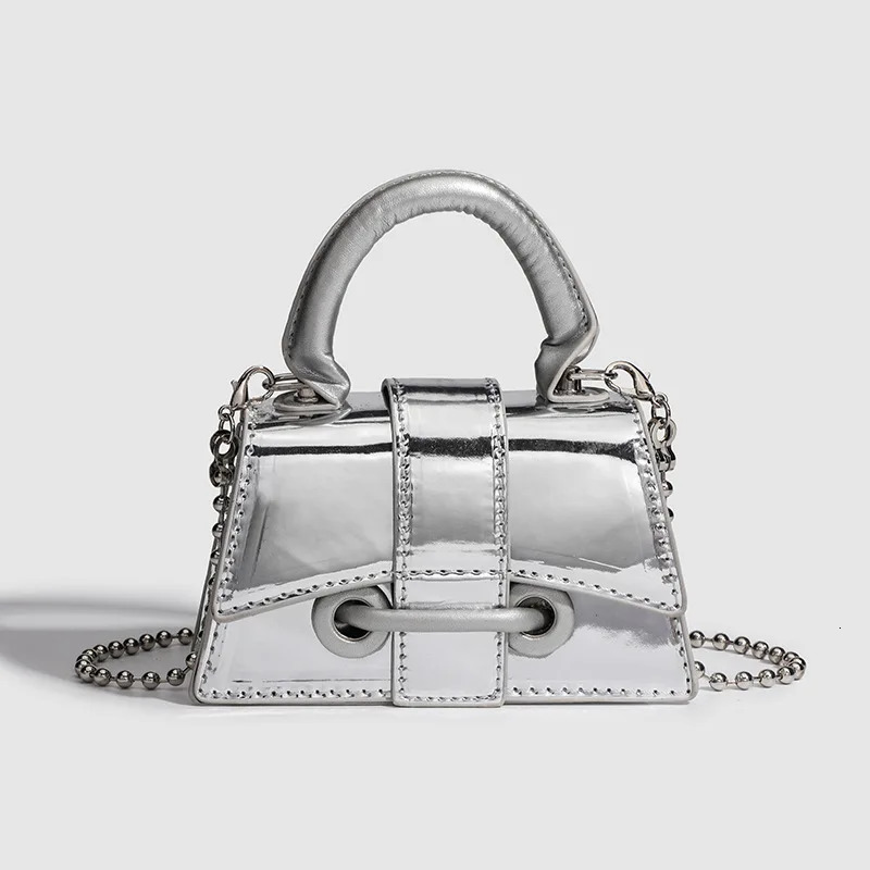 Retro womens silver bead fashionable cross body bag shoulder clutch bag fashionable mini coin wallet cute cosmetics storage bag 241023