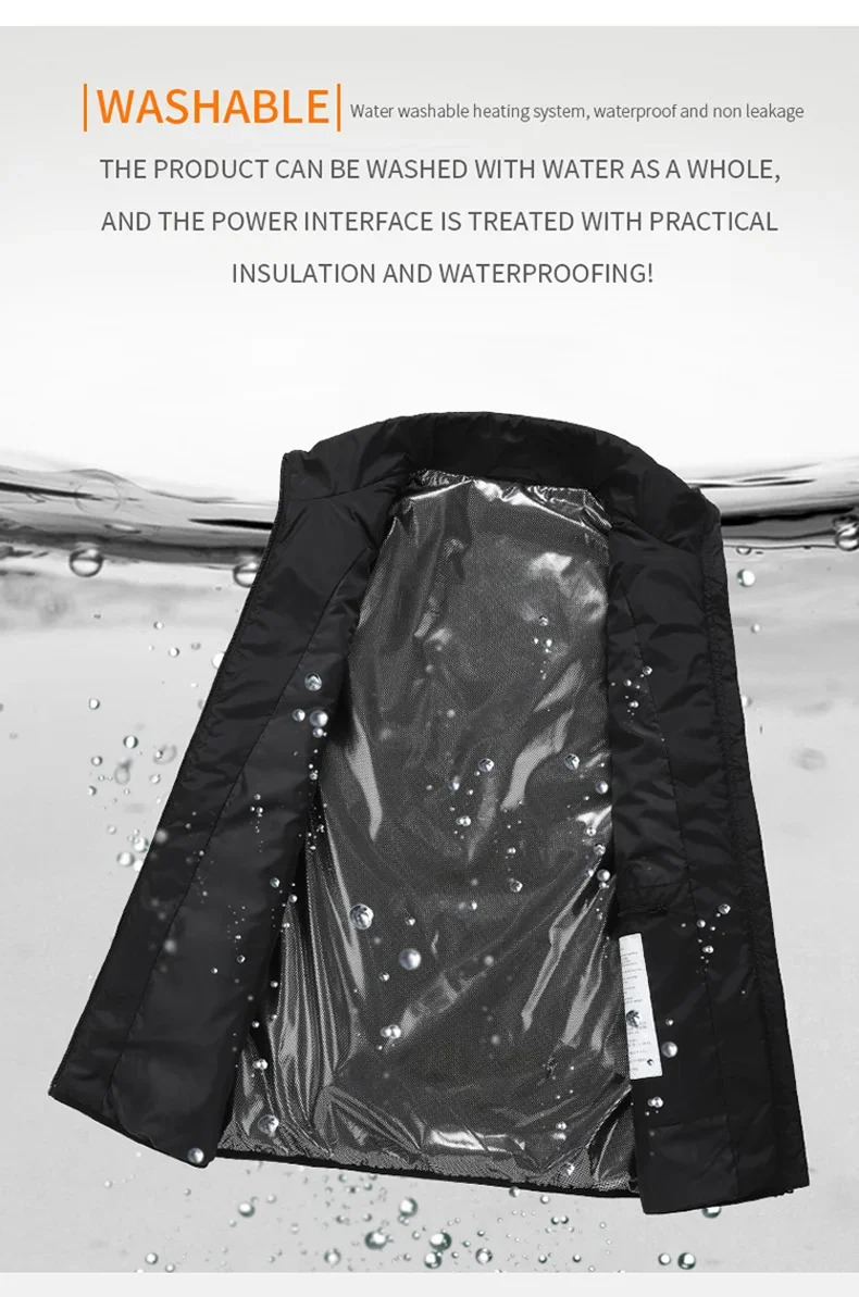 27/17/13 Zone Vest Mens and Womens Usb Electric Jacket Intelligent Clothes Body Warmth Mens Down Jacket Winter Skiing 241023