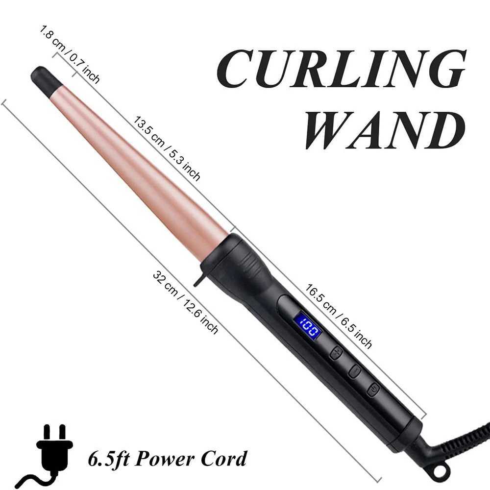 New Arrival Curler Ceramic Curler Iron Professional Curling Tool 1-1/2 inch Cone Electric Curler Quick Curler Z241022
