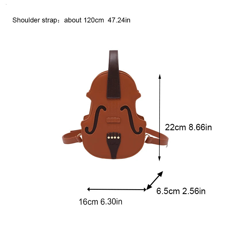 Spring/Summer Fashion Womens Handheld Backpack Selling Network Red Shoulder Ten Font Violin Bag 241023