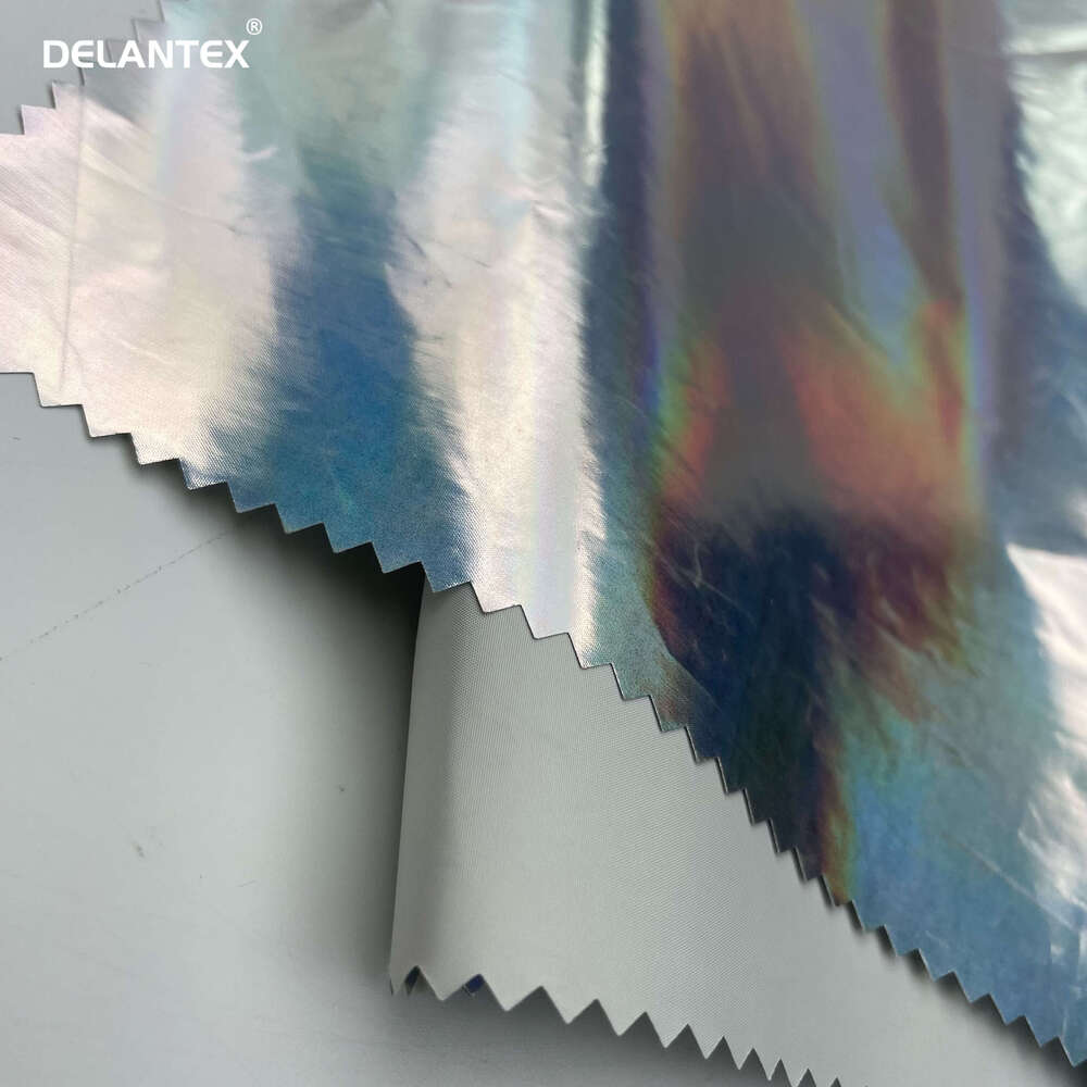 Lightweight Waterproof Polyester Reflective Sier coated Taffeta Fabric for Car Cover Umbrella