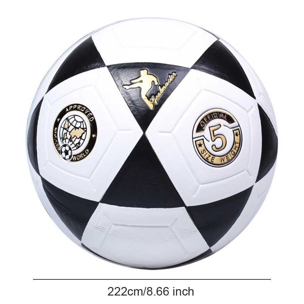 Size 5 Soccer Ball Youth Soccer Ball Machine Stitched School Competition Football Black Triang Print for Outdoor SportsXJ241023