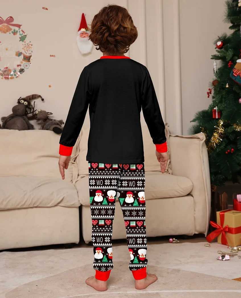 Xmas Family Matching Pajamas New Arrivals 2025 Letter Print Merry Christmas Father Mother Kids Pjs Baby Jumpsuit Dog ClothesXJ241008