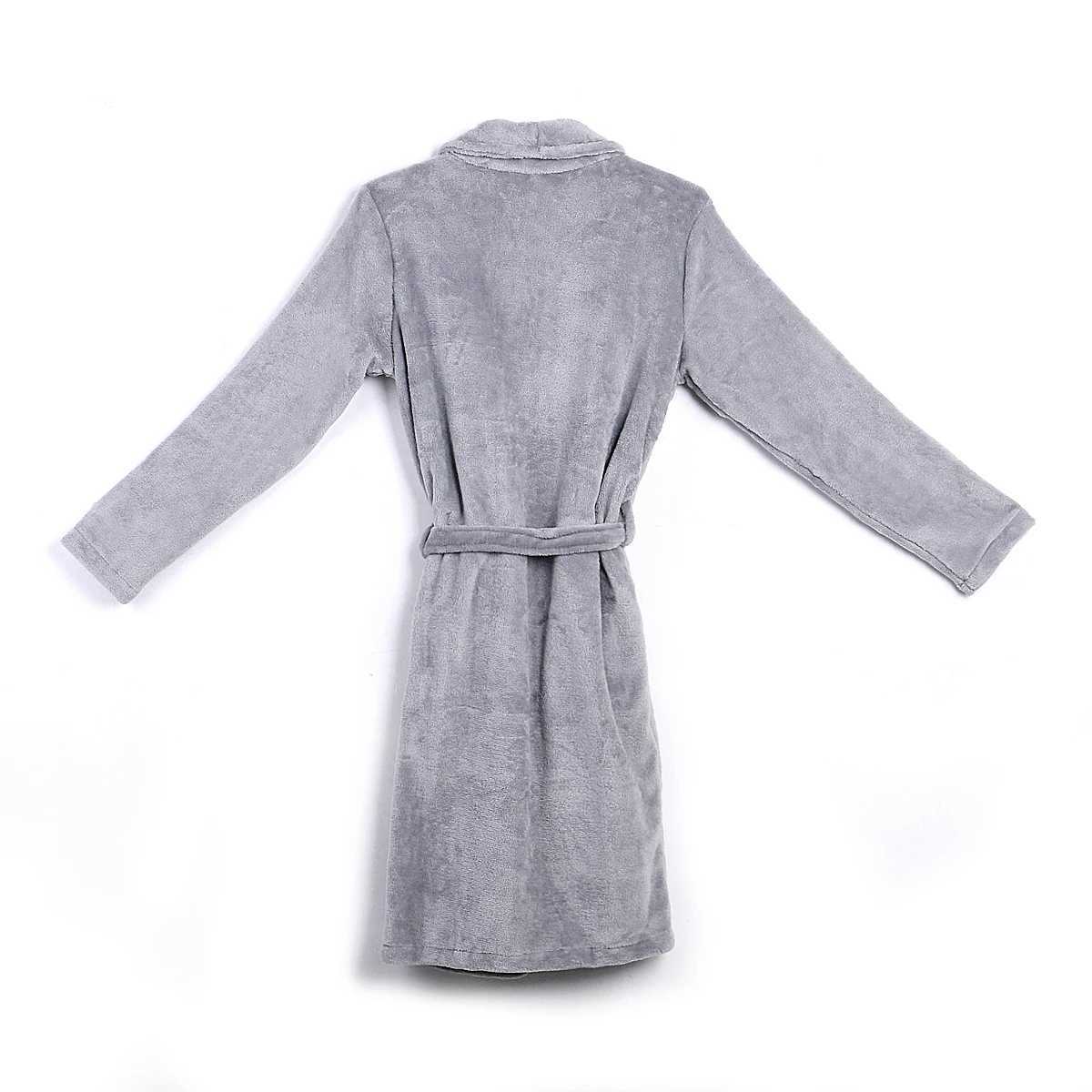 Casaul mens plush Shl bath towel with belt mens soft long Sve 2 side pockets chlorine winter solid warm dress M-XXL W241023