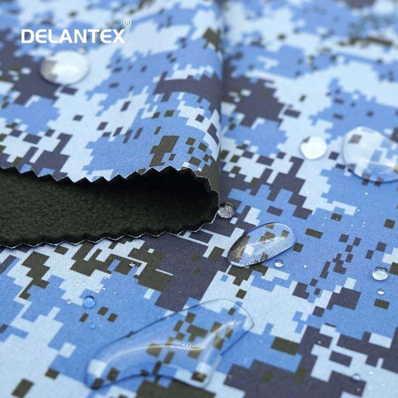 camouflage softshell fabric Hoodie Fabric Two Fabrics Bonded Polar Fleece