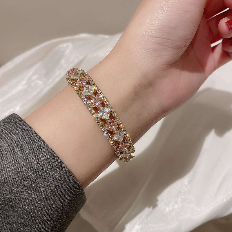 Sparkg Zircon Letter Bracelet: Unique Charm, Timeless Elegance 4