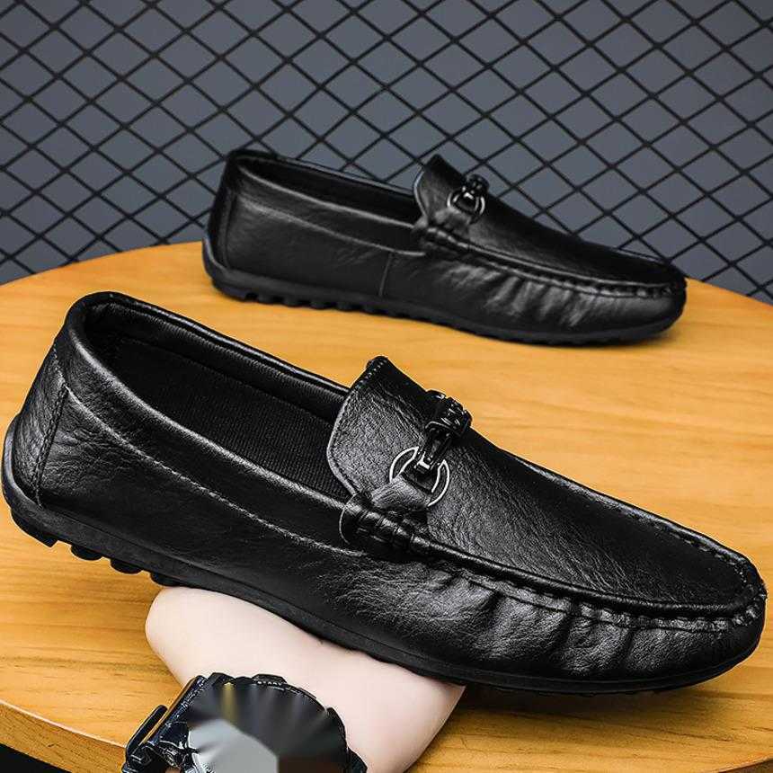 Men Dress Shoes Summer Mens Shoes Business Leather Shoes Dress British Casual Shoes Versatile Black Sports Shoes One Foot Trendy Shoes 241009