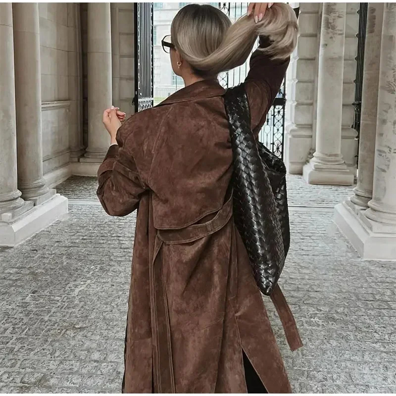 Autumn/Winter Fashion Long Coat Long Sleeve Collar Coat Womens Fashion Clothing 241023