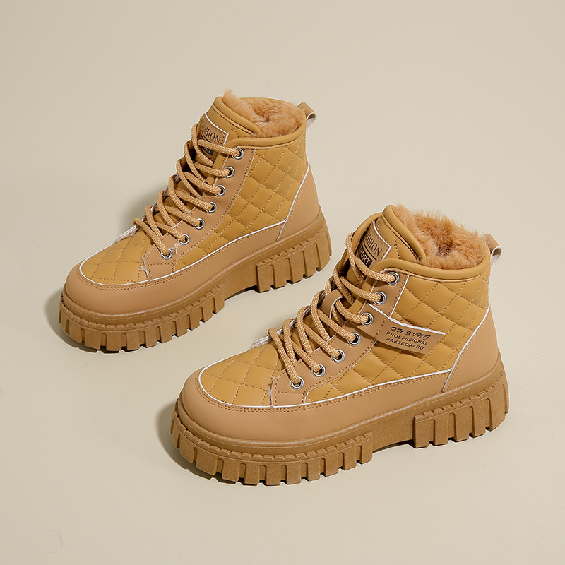 Winter New Snow Martin Shoes Warm and Velvet Thick Short Women's Cotton Boots