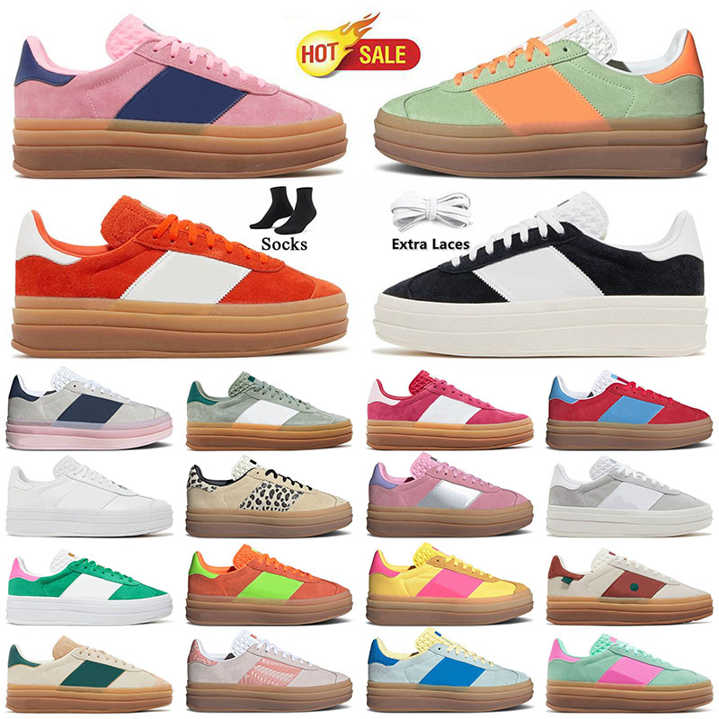 2024 Fashion Women Men Casual Shoes Pink Glow Bold Quartz Black Gum Grey White Seni Green Spark Loafers Platform Trainers Sneakers 36-45 Dhgate