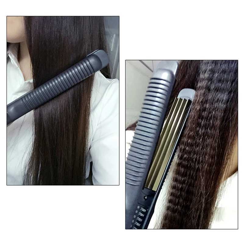 New Arrival Household corrugated iron hair corrugated anti scaling curling iron corrugated iron narrow plate styling tool 110-220V Z241022