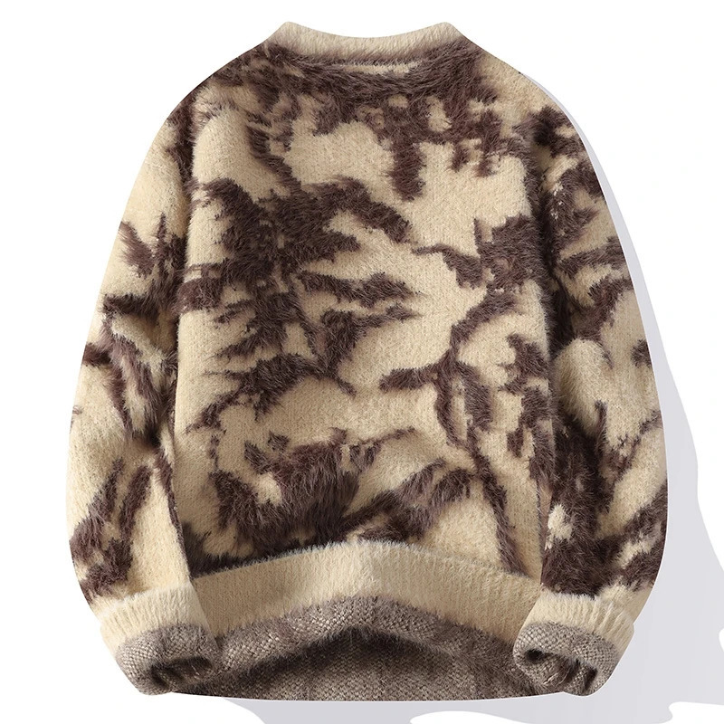 Fall Winter High End y Mink Cashmere Sweater Men n Mens Christmas Jumper Soft Warm Pull Homme S251110E6HK