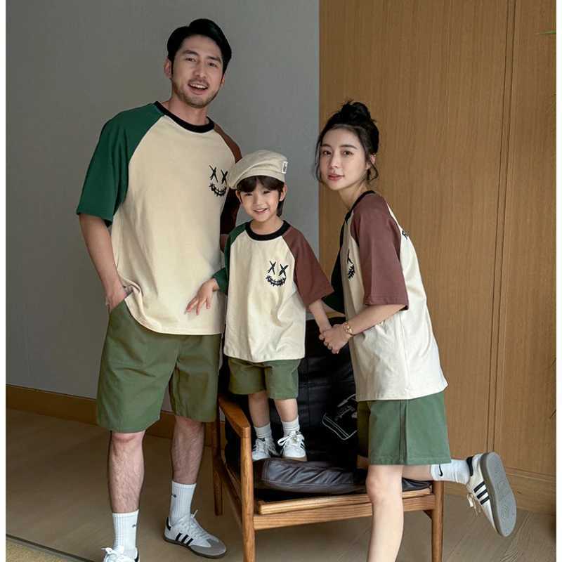 Mother and Daughter Fashion Skirts Family Look Clothes Korean Style Father Son Same Shorts New Parent-child Outfit Summer 2024XJ241008