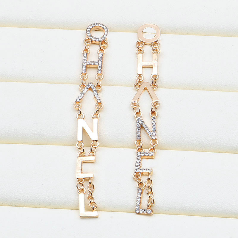 Designer Classic Double Letter Dangle Earring for Women Luxury Fashion Elegant Lady High Quality Jewelry Accessory Gifts 20 Style