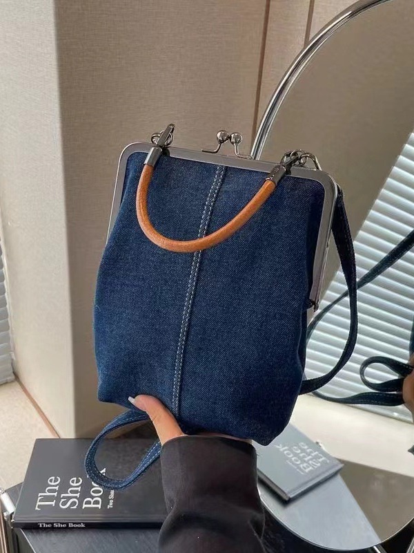 Ladies Women Crossbody Bag With Twist Lock Handbag Classic Style Solid Color Shoulder Bags s