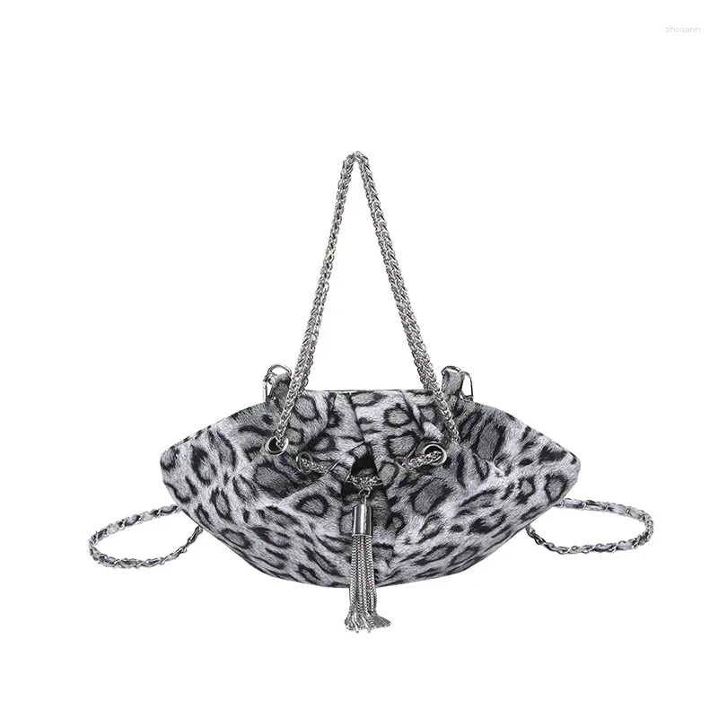 Evening Bags Trendy Stylish PU 2024 Product Shell Shoulder Bag Leopard Print Fashion Handbag Soft Simple Commuting Crossbody a4d8 4