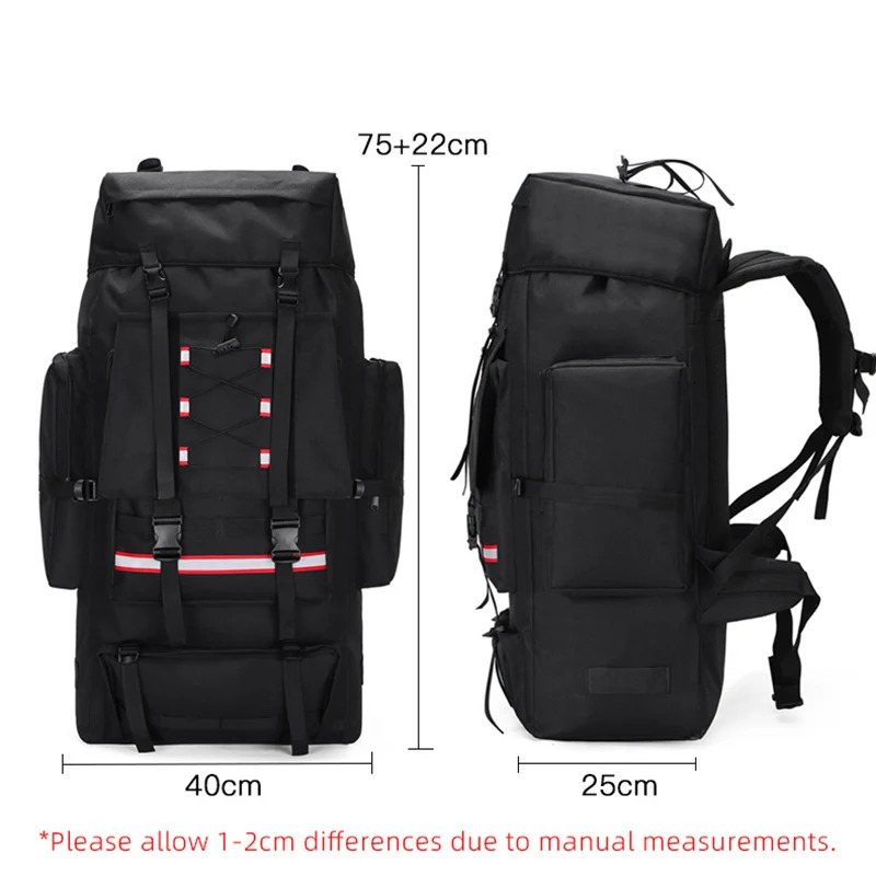 130L hiking camping backpack travel large luggage bag mens hiking outdoor sports bag Molle hiking large backpack 241023