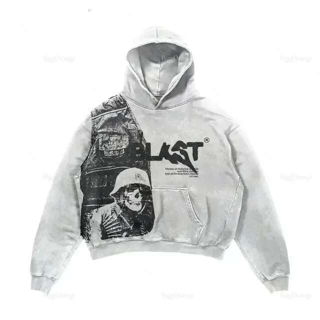 High end streetwear Harajuku men Oversized angel Print Hoodies Women Tops tracksuit Couples Sweatshirt Goth Y k Clothes clothing Wo