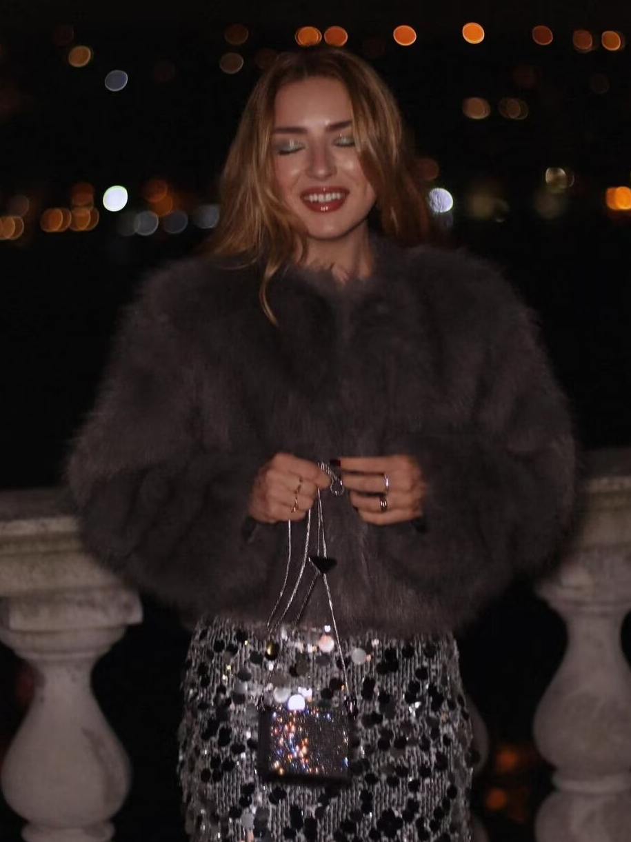 Winter Fluffy Fur Jacket Women Soft Warm Cardigan Coat Fashion High Street Faux Leather Female Outerwear 2024