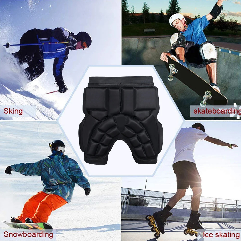 Unisex Thickened Hip Protector EVA Hip Protective Pads Anti-Fall Butt Protection Pad Adjustable for Skating Ski Snowboard 241023