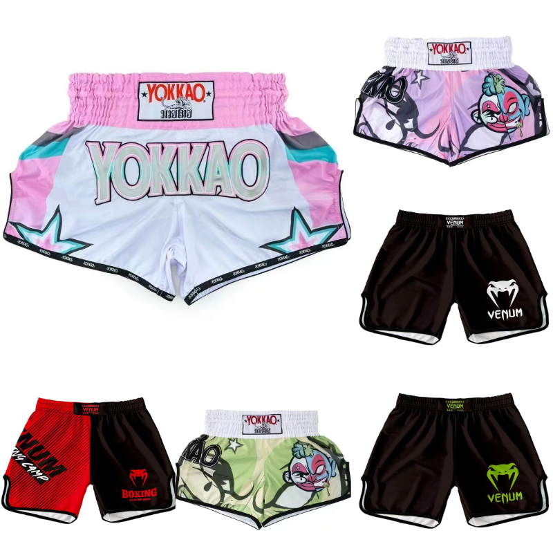 Dragon Tiger Boxer Shorts Fitness Breathable Boxing Shorts Muaythai Boxing Mma Shorts Kickboxing Mma Shorts Boxing Fight Pants