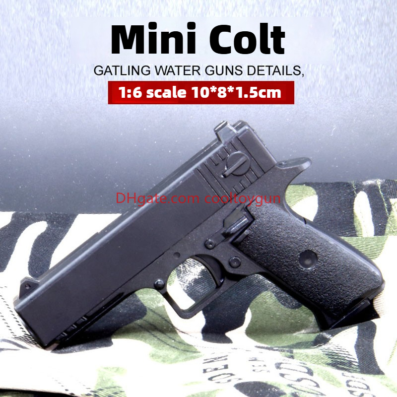 1:6 Mini Alloy Revolver Toy Gun Model Desert Eagle Colt Pistol MP7 Model For Adults Kids Collection Birthday Gifts